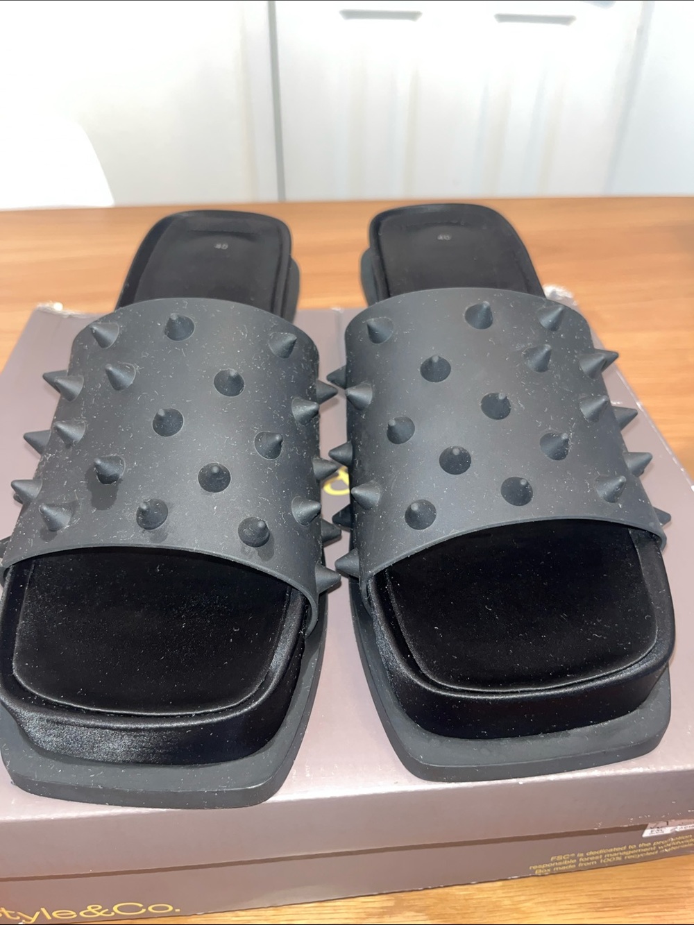 H&M Innovation Cherish Waste Story Studded Mules